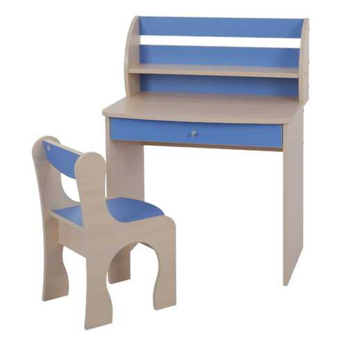 Столик и стульчик Мебельсон Морячок Дуб млечный / Голубой в Шатура