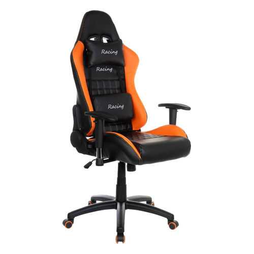 Игровое кресло College BX-3827/Кожа PU черно-оранжевая в Шатура