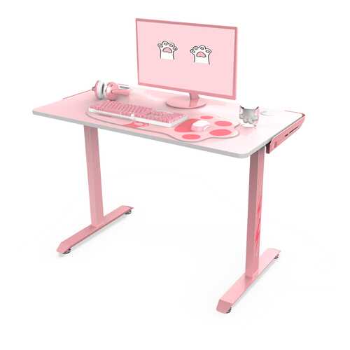 Стол для компьютера (для геймеров) Eureka I1-S, розовый в Шатура