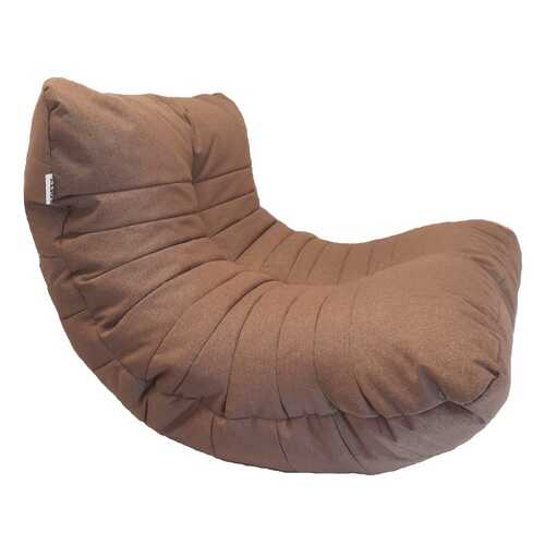 Бескаркасное кресло Loftyhome Кокон XL рогожка светло-коричневый в Шатура