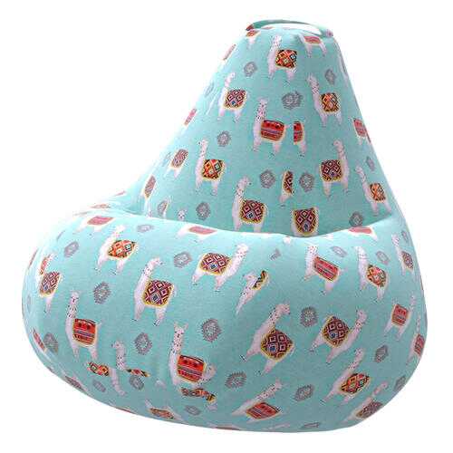 Кресло Мешок Груша Ламы Голубое 3XL в Шатура