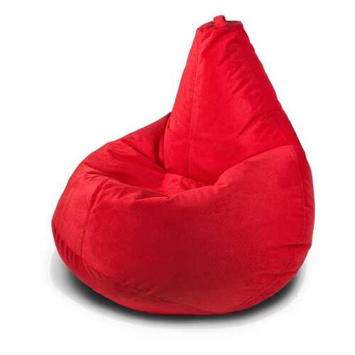 Кресло-мешок груша MyPuff, размер L-Компакт, мебельная ткань, красный в Шатура