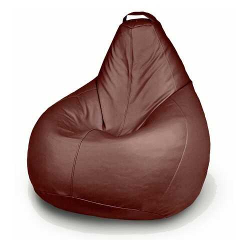 Кресло-мешок MyPuff Груша Комфорт Экокожа, размер XL, экокожа, шоколад в Шатура