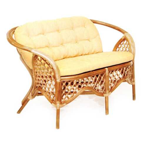Плетеный диван для дачи ЭкоДизайн 1305С Коньяк в Шатура