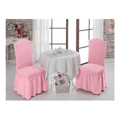 Чехол на стул KARNA Bet светло-розовый в Шатура
