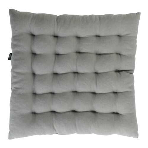 Стеганая подушка на стул из умягченного льна серого цвета Essential 40х40 в Шатура