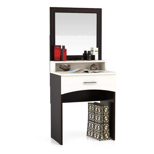 Столик туалетный с зеркалом Мебельный Двор МД венге/дуб 65х46х152 см. в Шатура